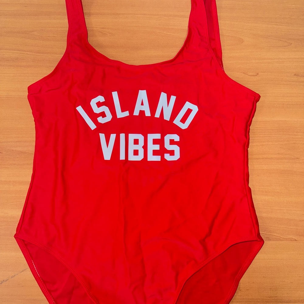Red 'Island Vibes' Swimsuit